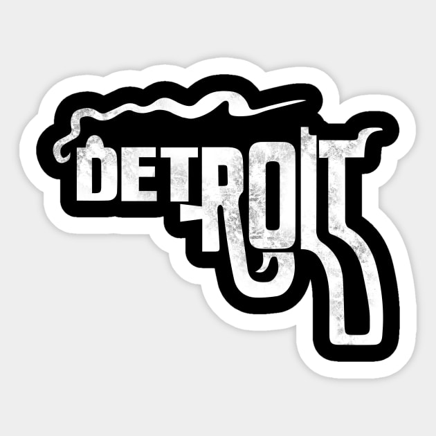 Detroit (Vintage/Distressed) Sticker by n23tees